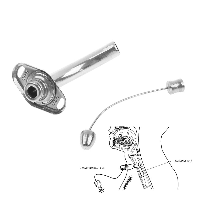 Medical Tracheostomy Jackson Tube Tracheal Metal Cannula 12mm Stainless .MC