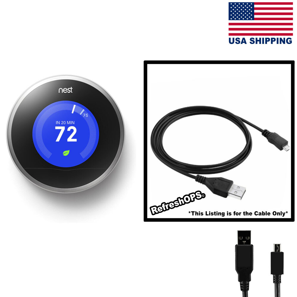Nest Learning Thermostat, 2nd Generation USB Cable Transfer Cord Replacement