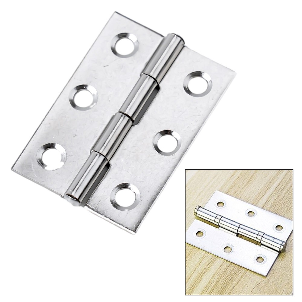 Smooth Movement Stainless Steel Butt Hinges Set of 10 Hinges for Studio Doors