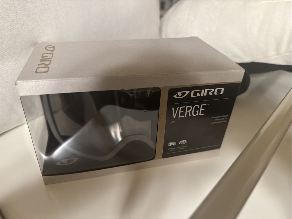 Giro Verge Adult Zoom Snow Sports Goggles Zoom Black New In Box
