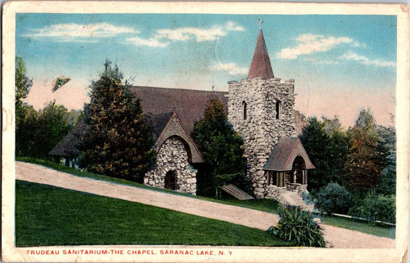 Saranac Lake New York NY : CHURCH SCENE m/14 AV7086