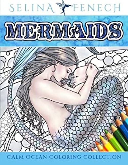 Mermaids - Calm Ocean Coloring Collection Paperback Selina FenechFree US Delivery | ISBN:0994355408