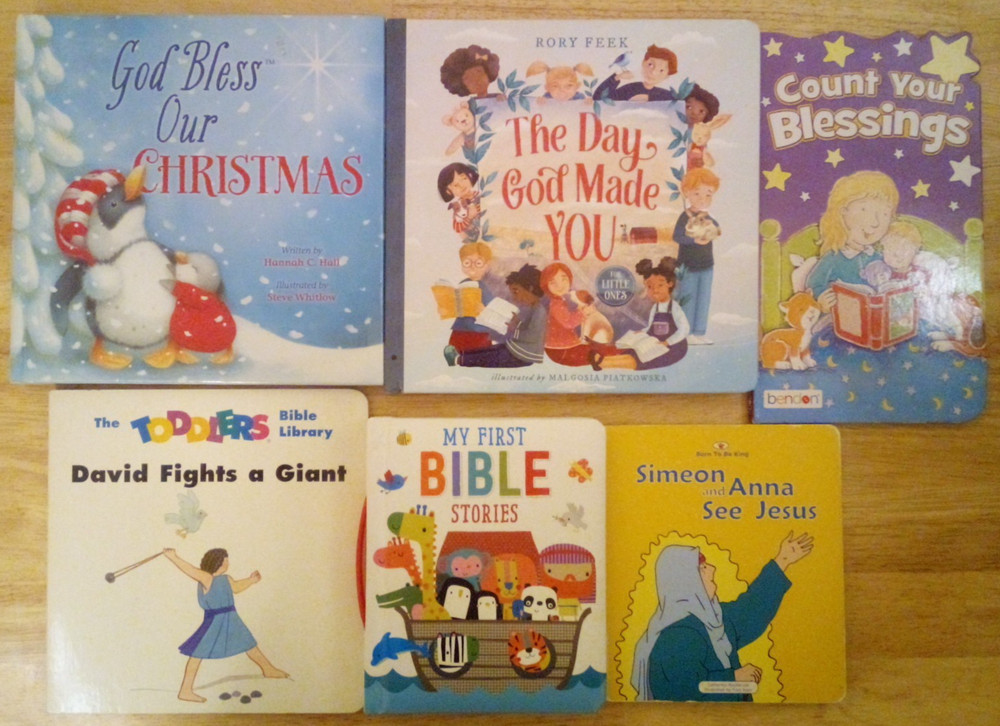 Lot of 6 Christian Bible Children's Board Books HC