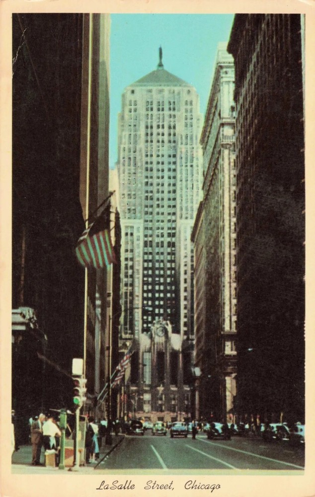 Board of Trade Building - La Salle Street Chicago Illinois IL - Postcard