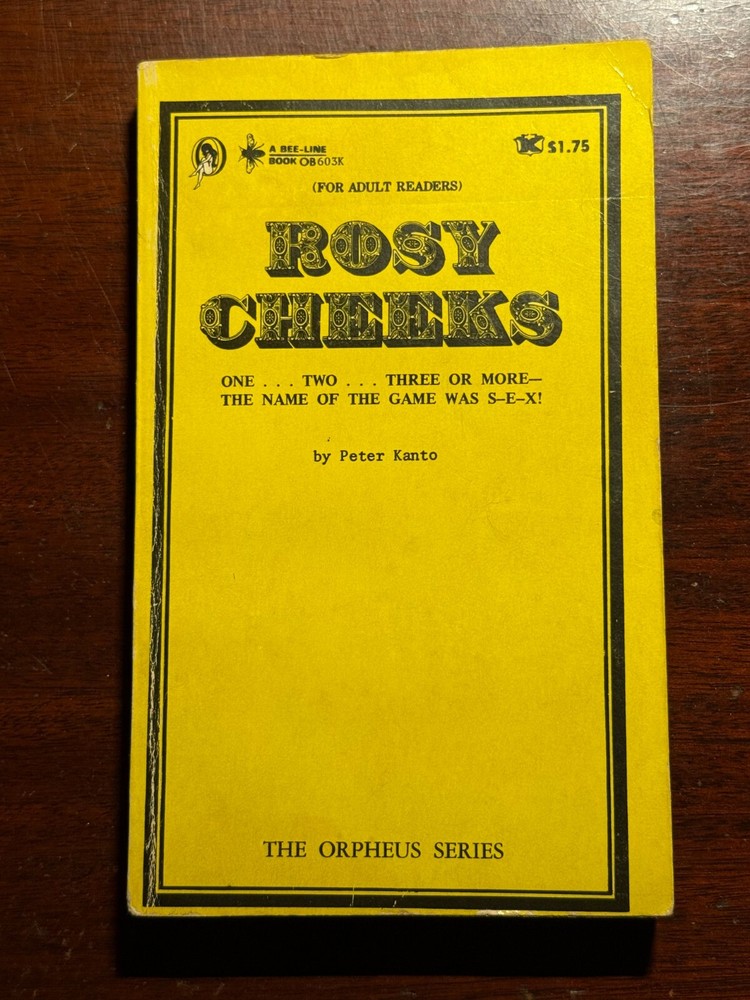 Rosy Cheeks Peter Kanto Bee Line Orpheus Series 1969 1960s Vtg PB BK