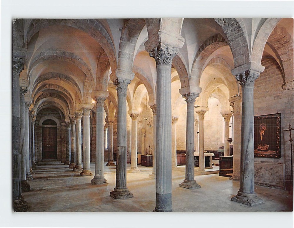 Postcard The Cathedral Crypt Trani Italy