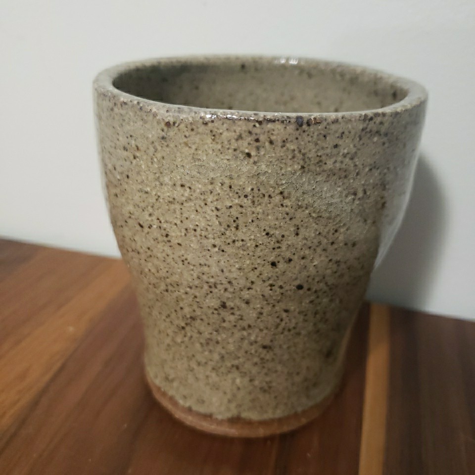 Studio Pottery Vase Cup Plant Pot Signed Ceramic Art