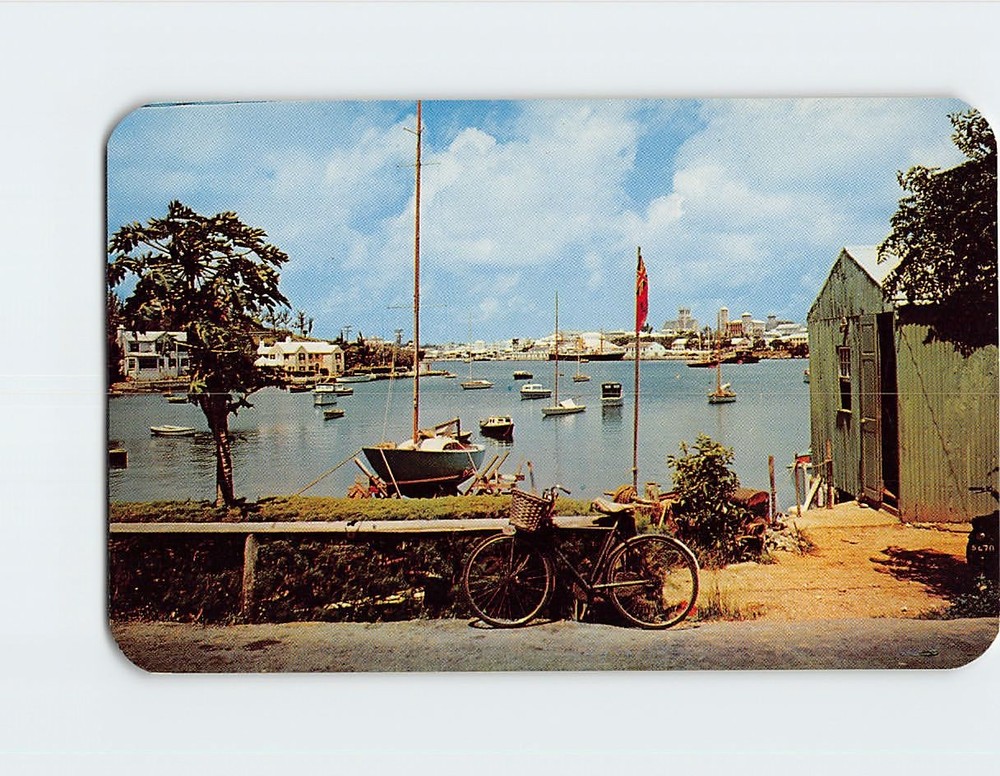Postcard Red Hole in Paget at the Foot of Hamilton Harbour Bermuda