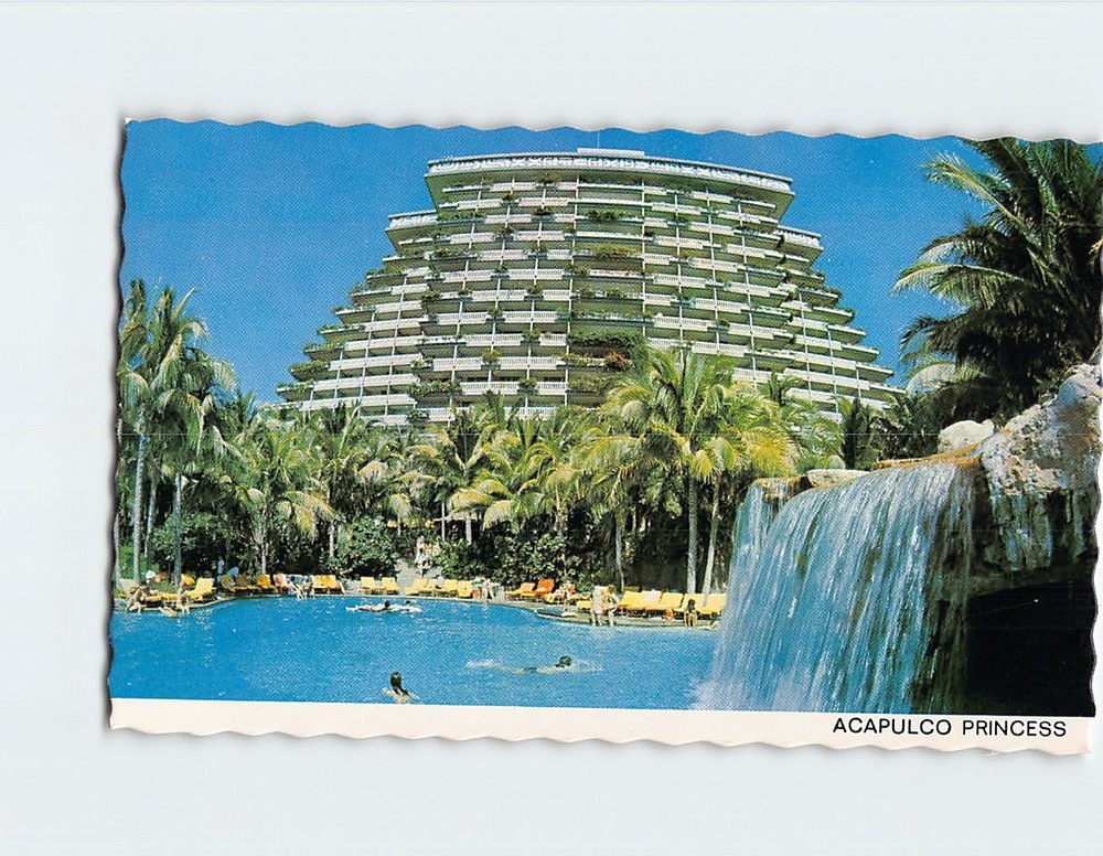 Postcard Pool View Acapulco Princess Acapulco Guerrero Mexico