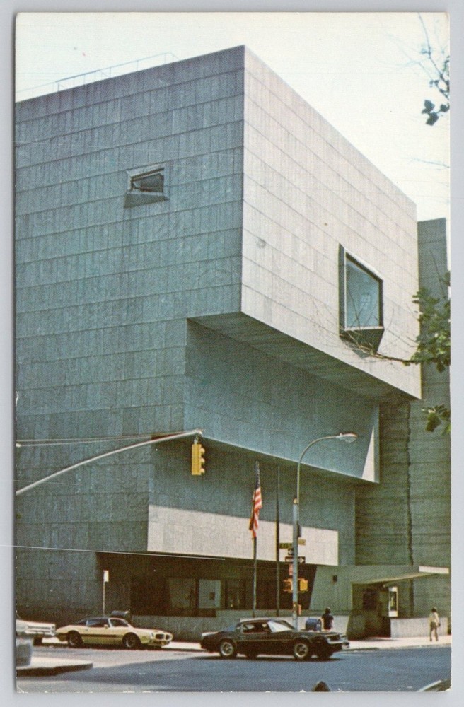 Whitney Museum of American Art NYC Postcard 1970s Brutalist Architecture