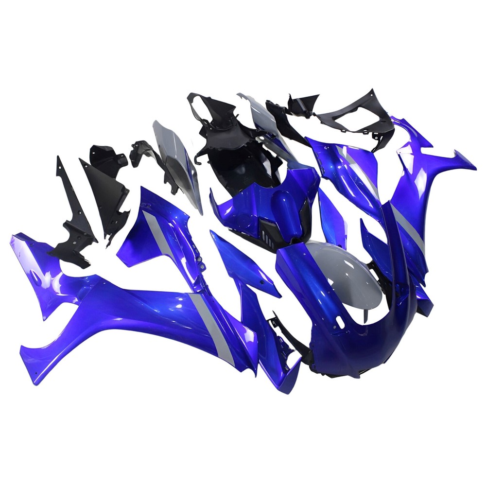 Injection Blue Gray Fairing Kit for 2020-2022 Yamaha YZF R1 ABS Plastic Bodywork