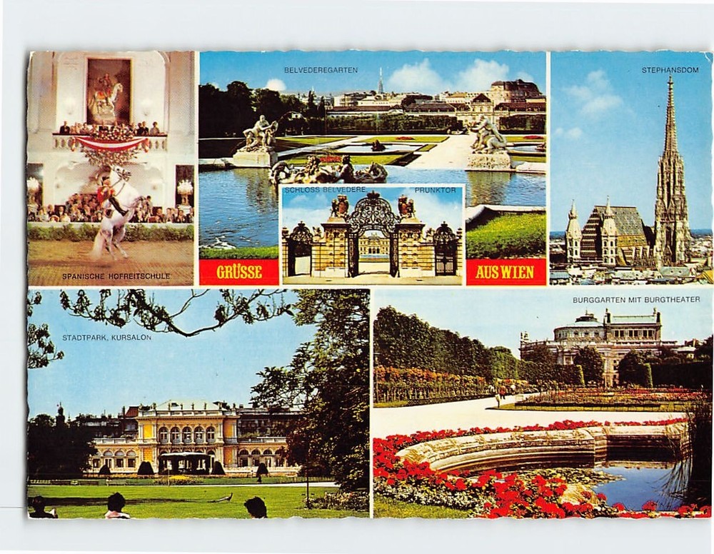Postcard Grusse Aus Vienna Austria