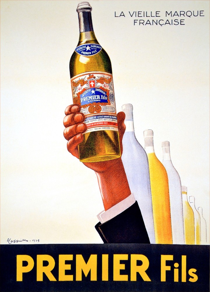 Premier Fils Advertisement Decor Poster. Graphic Art Design. Home Design. 3813