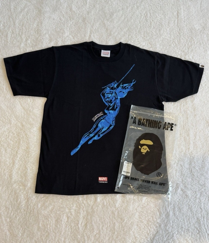 A Bathing Ape The Black Widow Tee Size L New