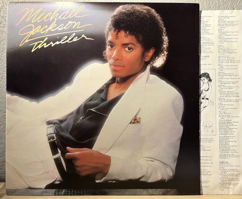 Michael Jackson, Thriller ‘82 Pitman Press, W/Co-Prod Credit, Beautiful VG+/VG+