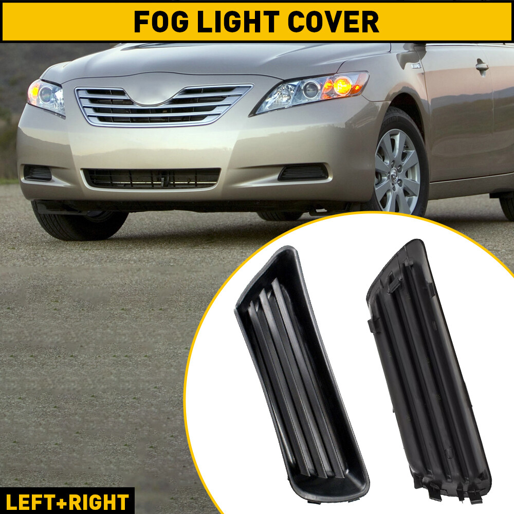 2007-2009 Toyota Camry RH+LH Bumper Fog Light Cover Grille Hole