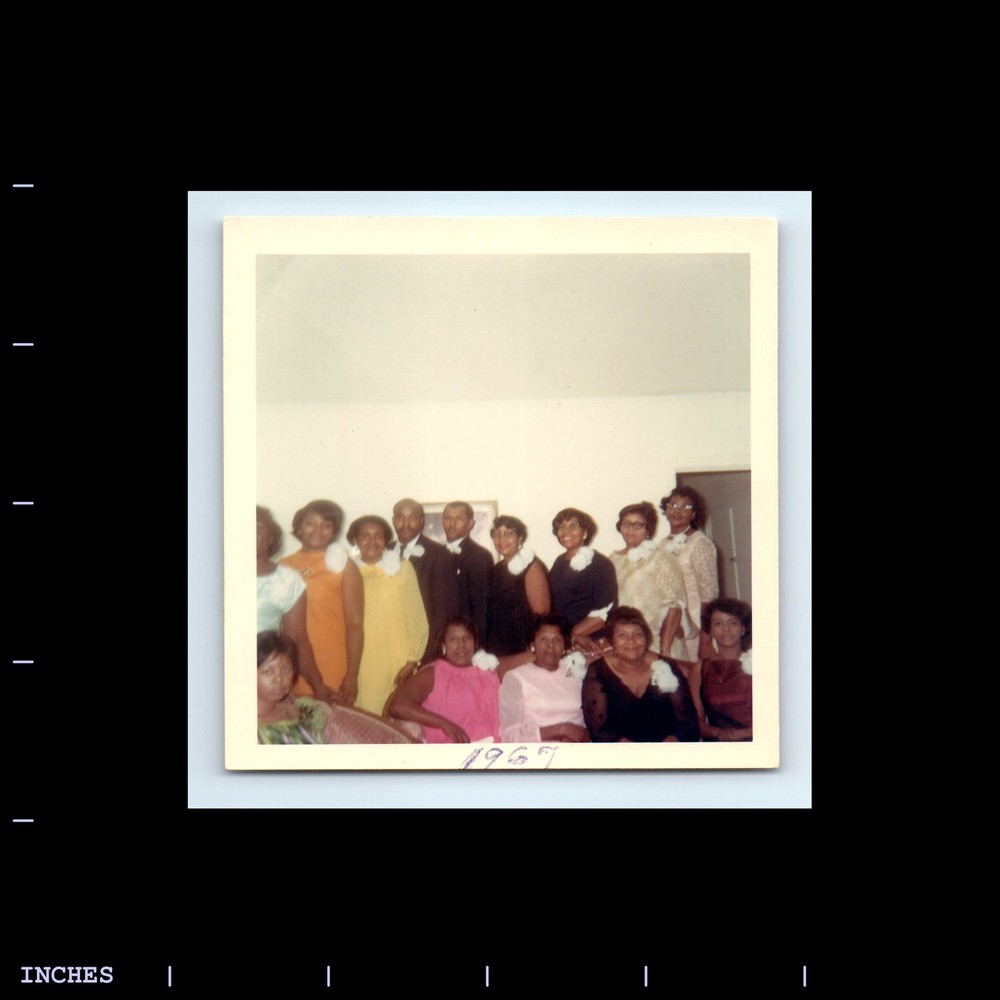 Square Color Photo BLACK AFRICAN AMERICAN MEN WOMEN 1967