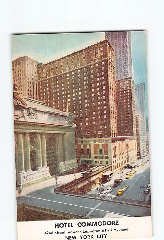 Postcard Hotel Commodore Manhattan NYC New York City USA North America