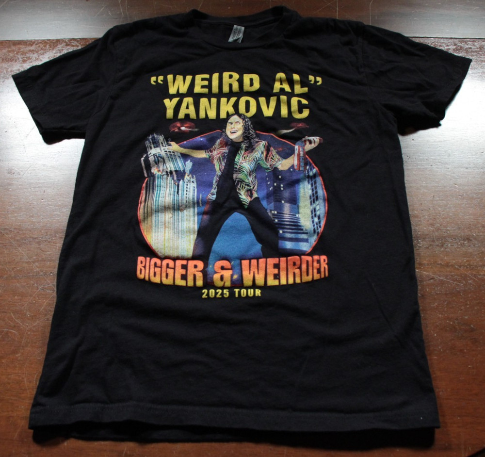 Weird Al Yankovic Bigger & Weirder T-Shirt Tour 2025 Concert Shirt S