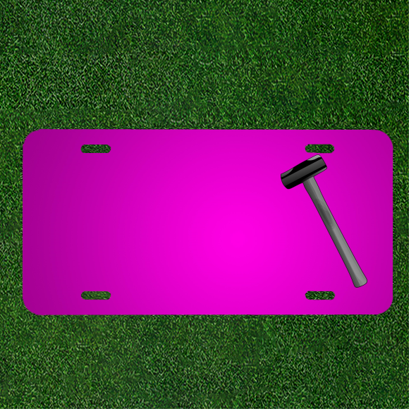 Custom Personalized Metal Car License Plate with Name Engraving  