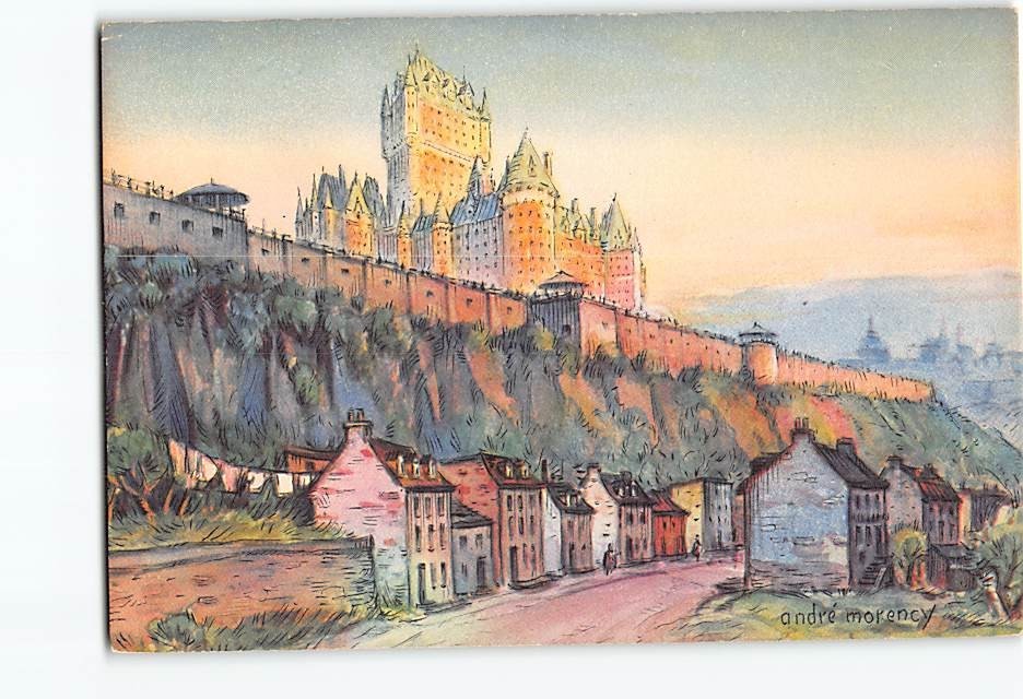Postcard Chateau Frontenac Quebec City Canada