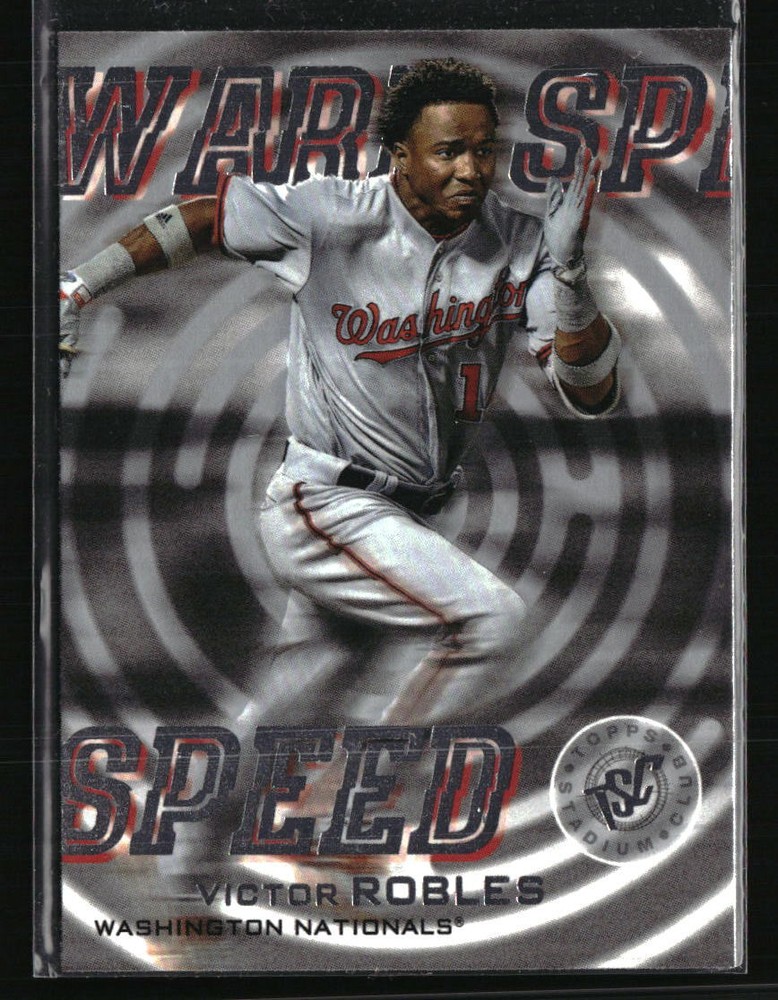 Victor Robles 2019 Stadium Club WS-8 Baseball Card Rookie Insert