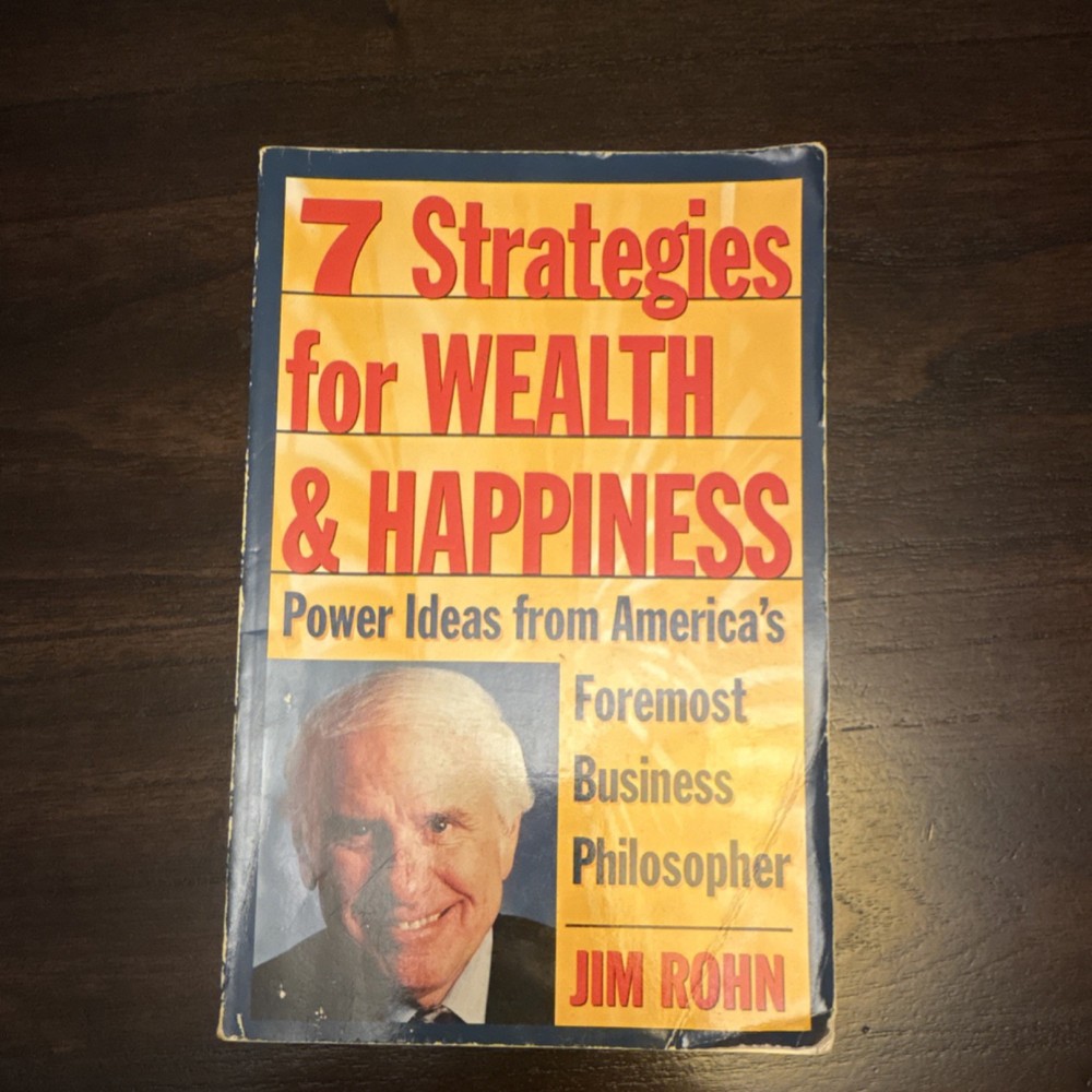 Jim Rohn 7 Strategies for Wealth & Happiness Paperback Self-Help Business Book