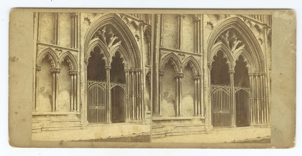 D1459~ ENGLAND – Ely Cathedral Architecture c.1860 Stereoview