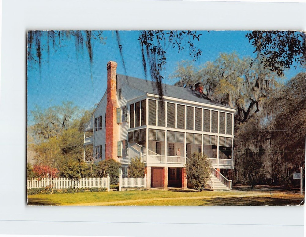 Postcard Oakley Plantation House Audubon Memorial State Park Louisiana USA