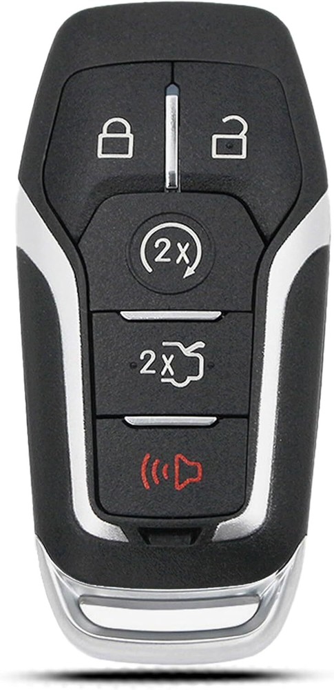 Key Fob Shell Case For Ford/Lincoln Replacement Fits 5 Button Pad Cover