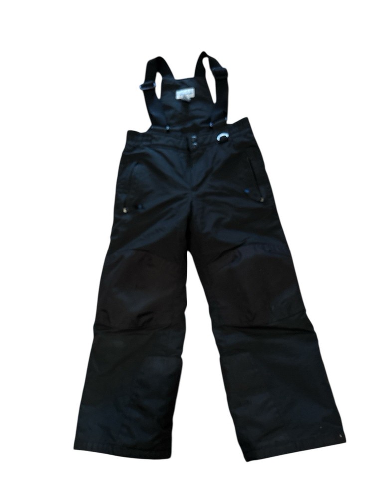 Slalom Kids Youth Small Ski Bib Snow Overalls Unisex Black Snowboarding Pants