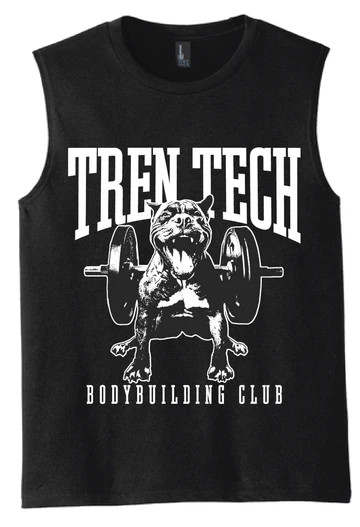 TREN TECH feral supplements Medium Cutoff Shirt