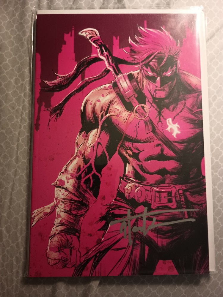 Tyler Kirkham FINAL BOSS #1 Pink variant cover exclusive SIGNED w/ COA