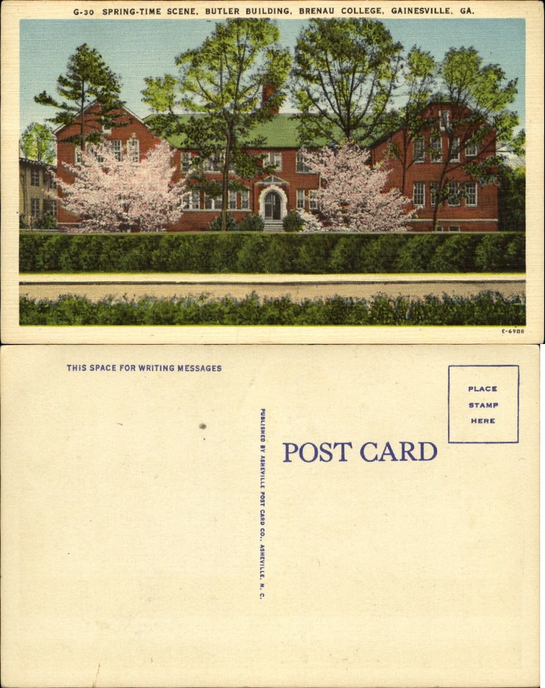 Butler Building Brenau College Gainesville Georgia GA linen 1930s