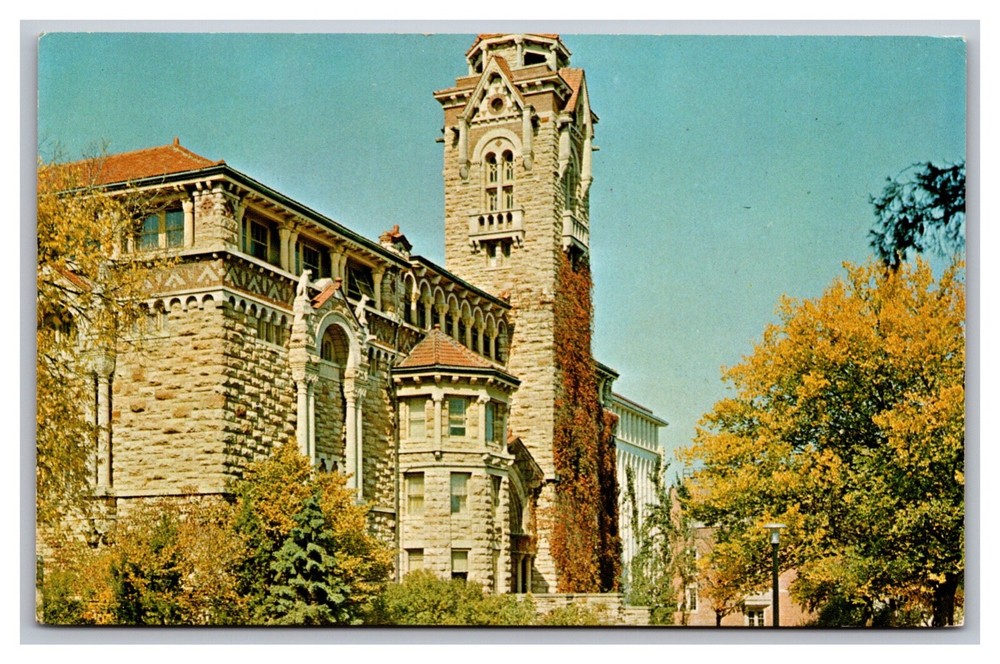 Lawrence KS University of Kansas Dyche Hall Museum of Natural History Postcard