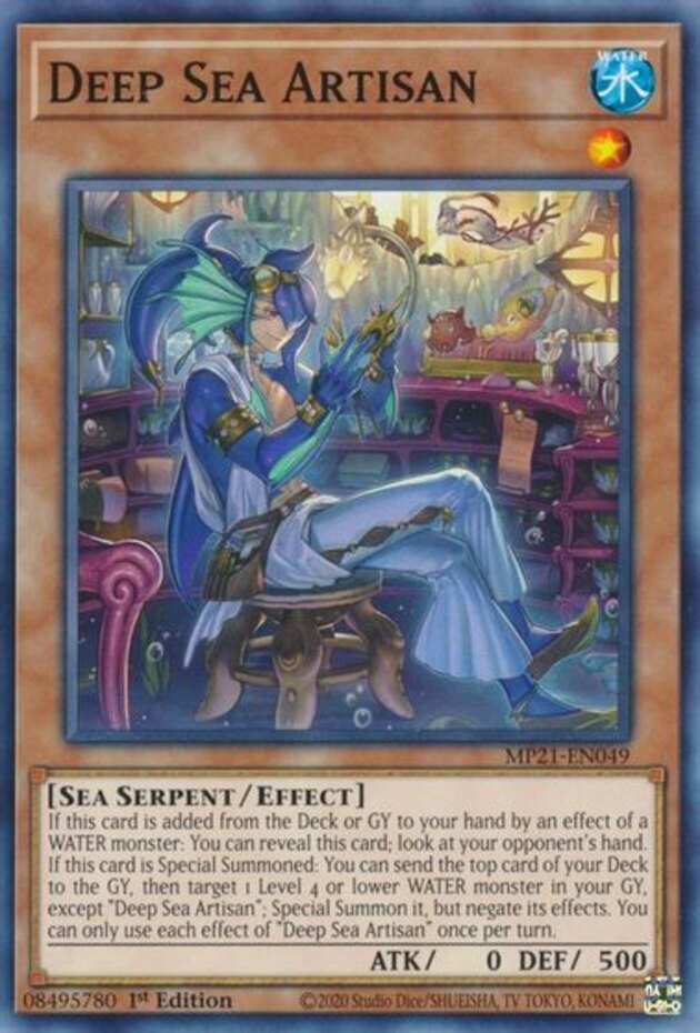 YuGiOh Deep Sea Artisan MP21-EN049 Common 1st Edition NM English