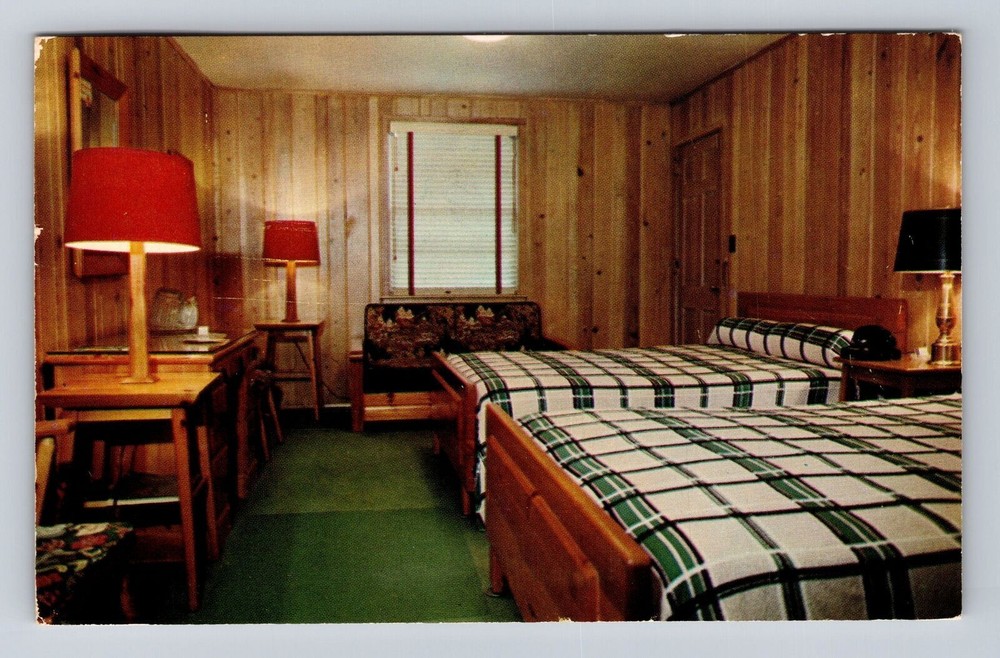 Columbus GA-Georgia, The Outpost Inn Advertising, Vintage c1955 Postcard