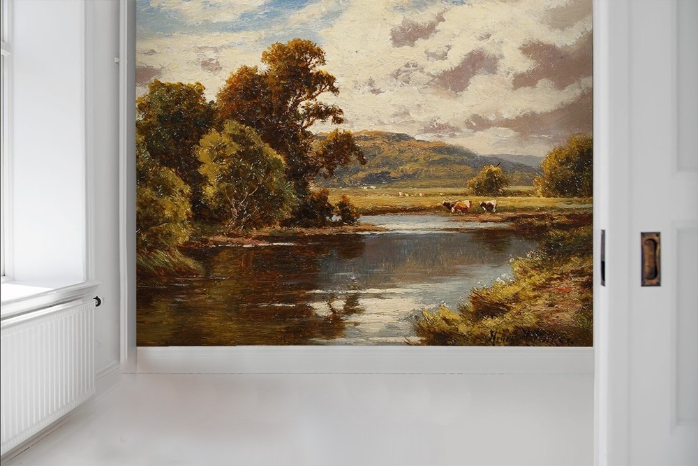3D Landscape Oil Painting Wall Murals Wallpaper Murals Wall Sticker 83
