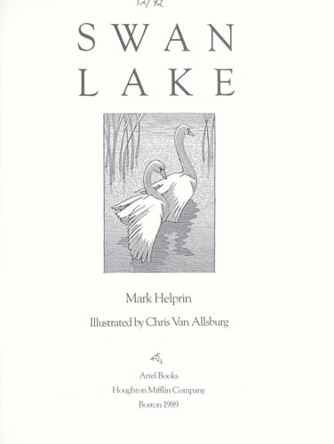 Swan Lake by Helprin, Mark,Juvenile Collection (Library of Congress), Acceptable