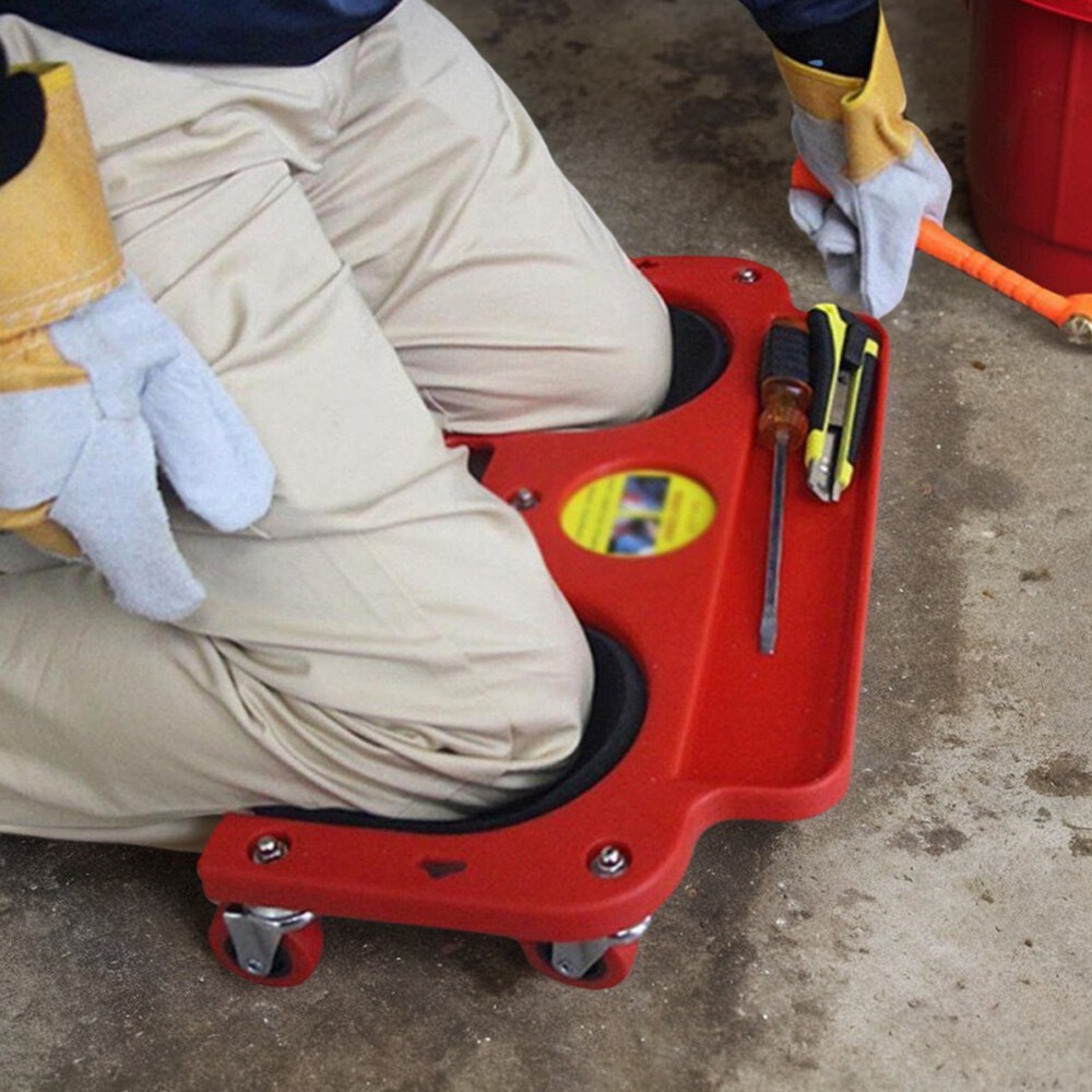 ABS Heavy-Duty Rolling Knee Cart with Pads for Mechanics-image