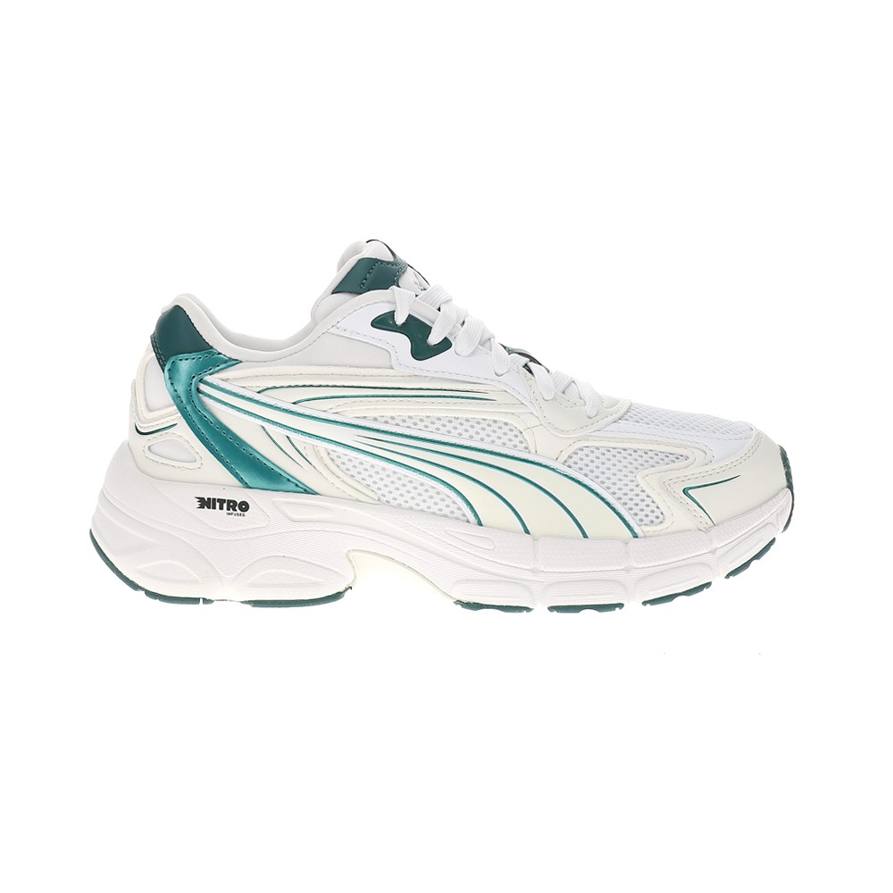 PUMA Teveris Nitro Running  Womens Green, White Sneakers Athletic Shoes 39109806