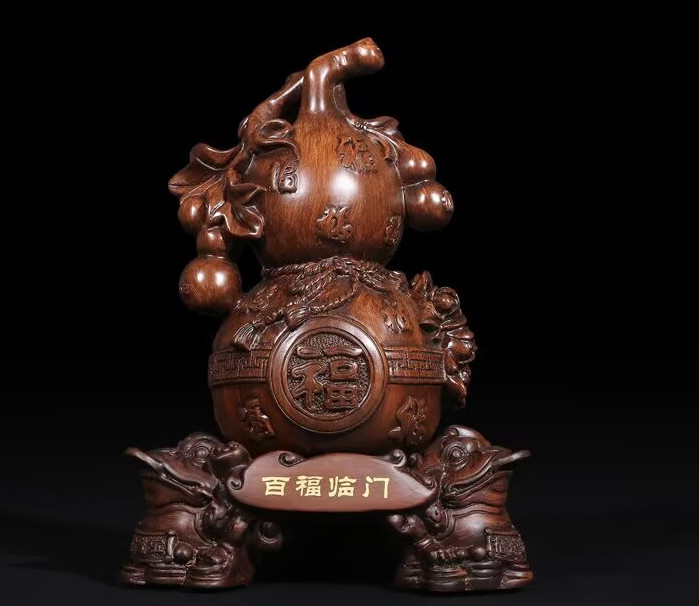Fortune Gold Gourd Ornaments Fortune and Gourd Home Living Room Decor Figurines