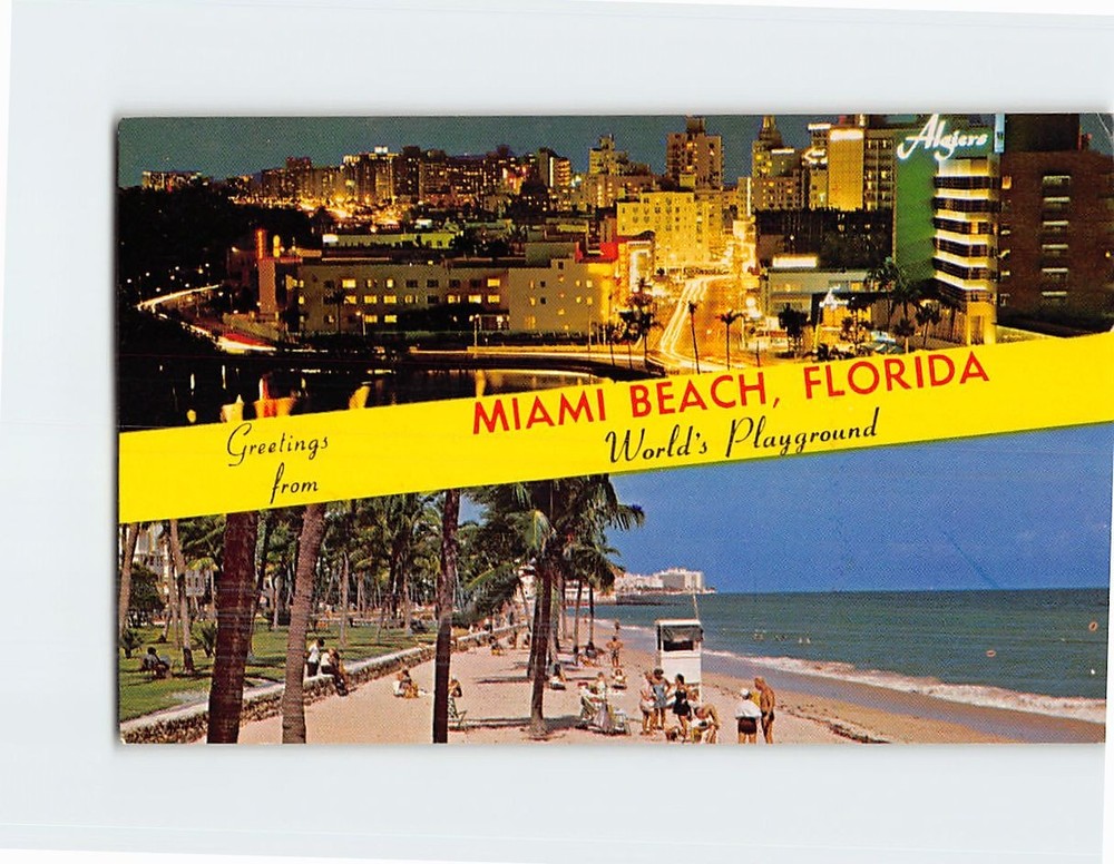 Postcard Scenes & Views Miami Beach Florida USA
