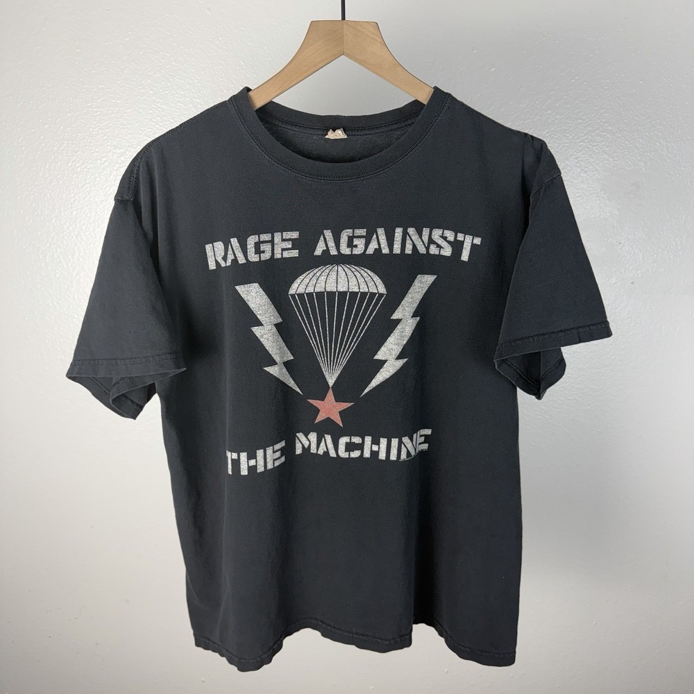 Y2K Rage Against The Machine RATM 2010 Vintage Band Grunge T Shirt Size Medium