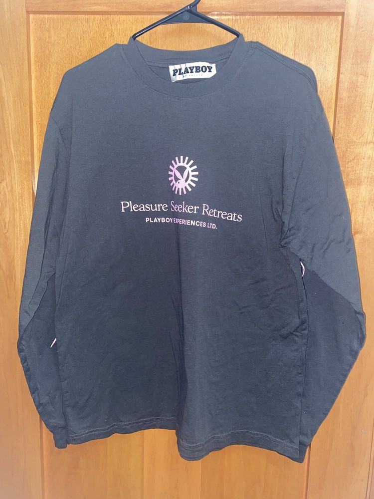 Playboy x PacSun Mens Black Pleasure Seeker Long Sleeve Tee  