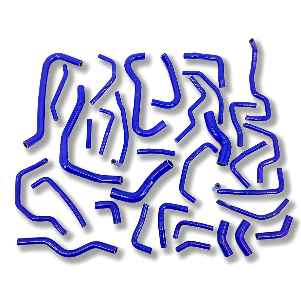 Blue Silicone Ancillary Breather Hose Kits For Toyota MR2 MK2 Rev3-5 Turbo 3SGT