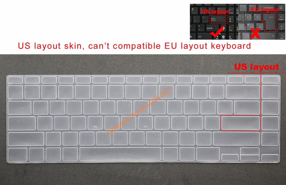 US Keyboard Skin Cover for Asus Zenbook UX425 UX425E UX425I UM425 UM425IA UM425U Models