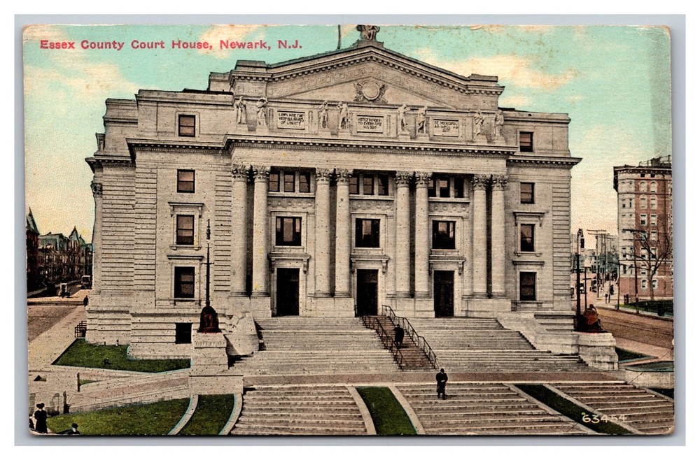 Newark NJ New Jersey Essex County Court House Divided Back Postcard Post 1911