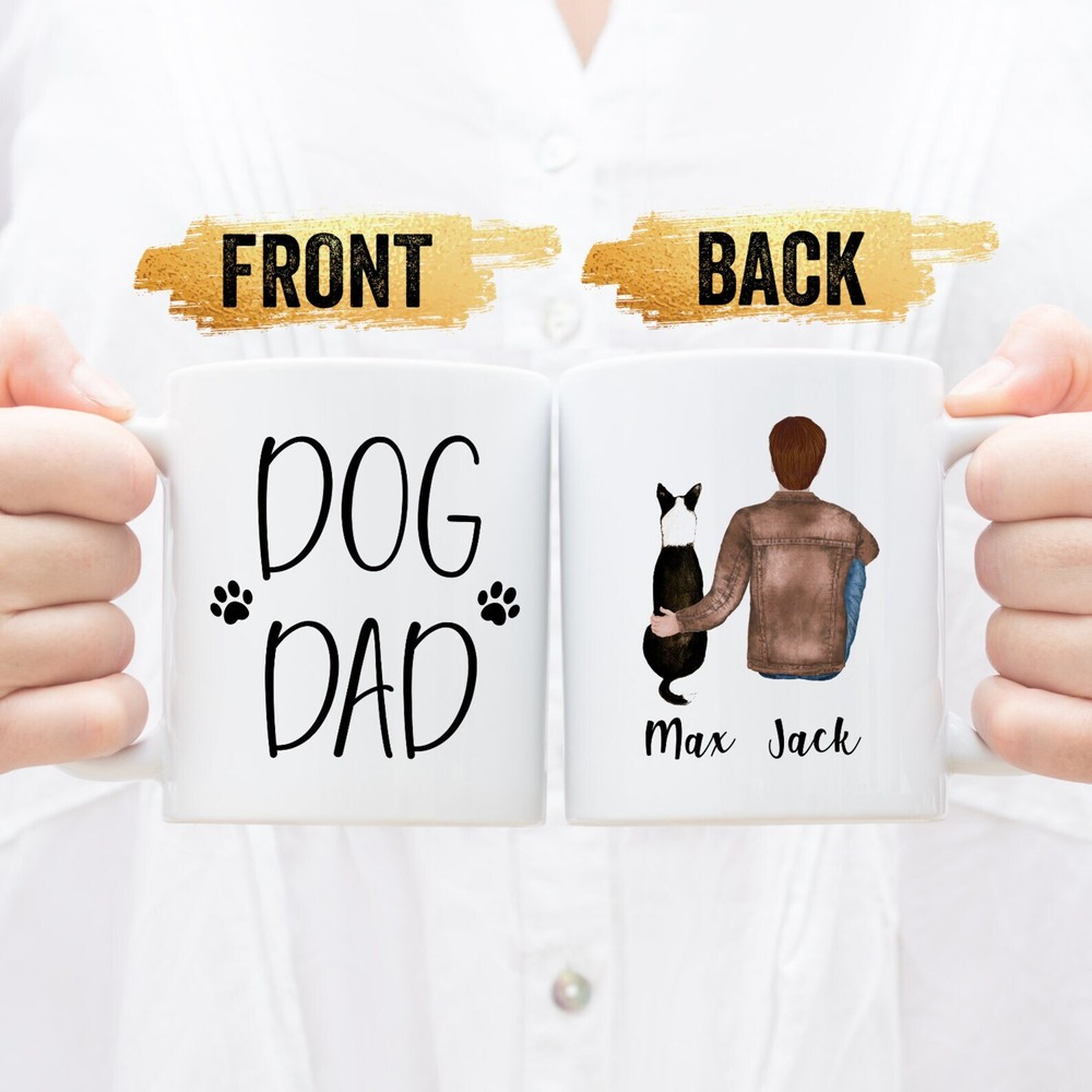 Personalized Dog Dad Mug Dog Lover Mug Dog Father's Coffee Mug Dog Dad Gift Dog