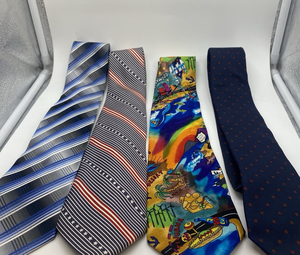Pierre Cardin Smithsonian Nicole Miller Bert Pulitzer Men's Silk Handmade Tie L…